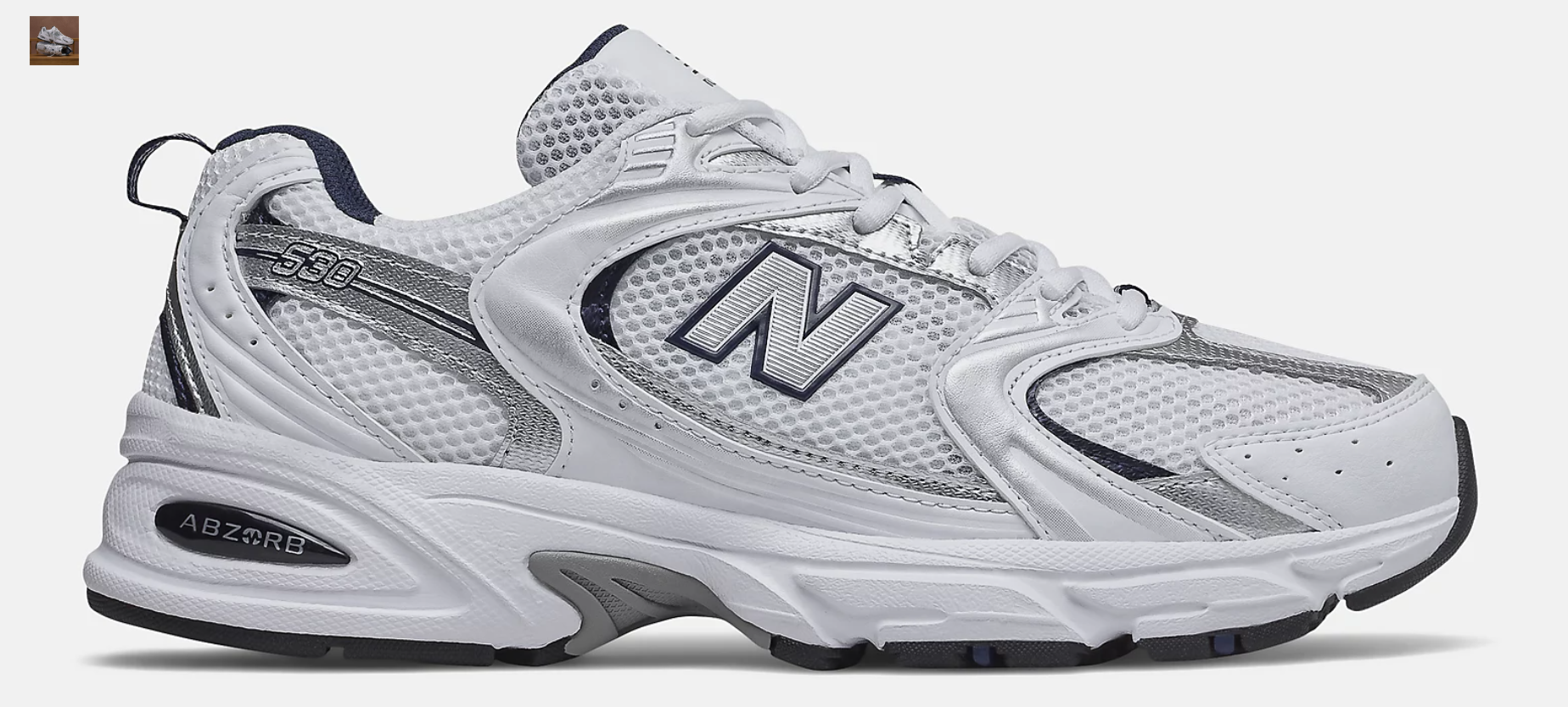 530 zapatillas WHITE con NATURAL INDIGO